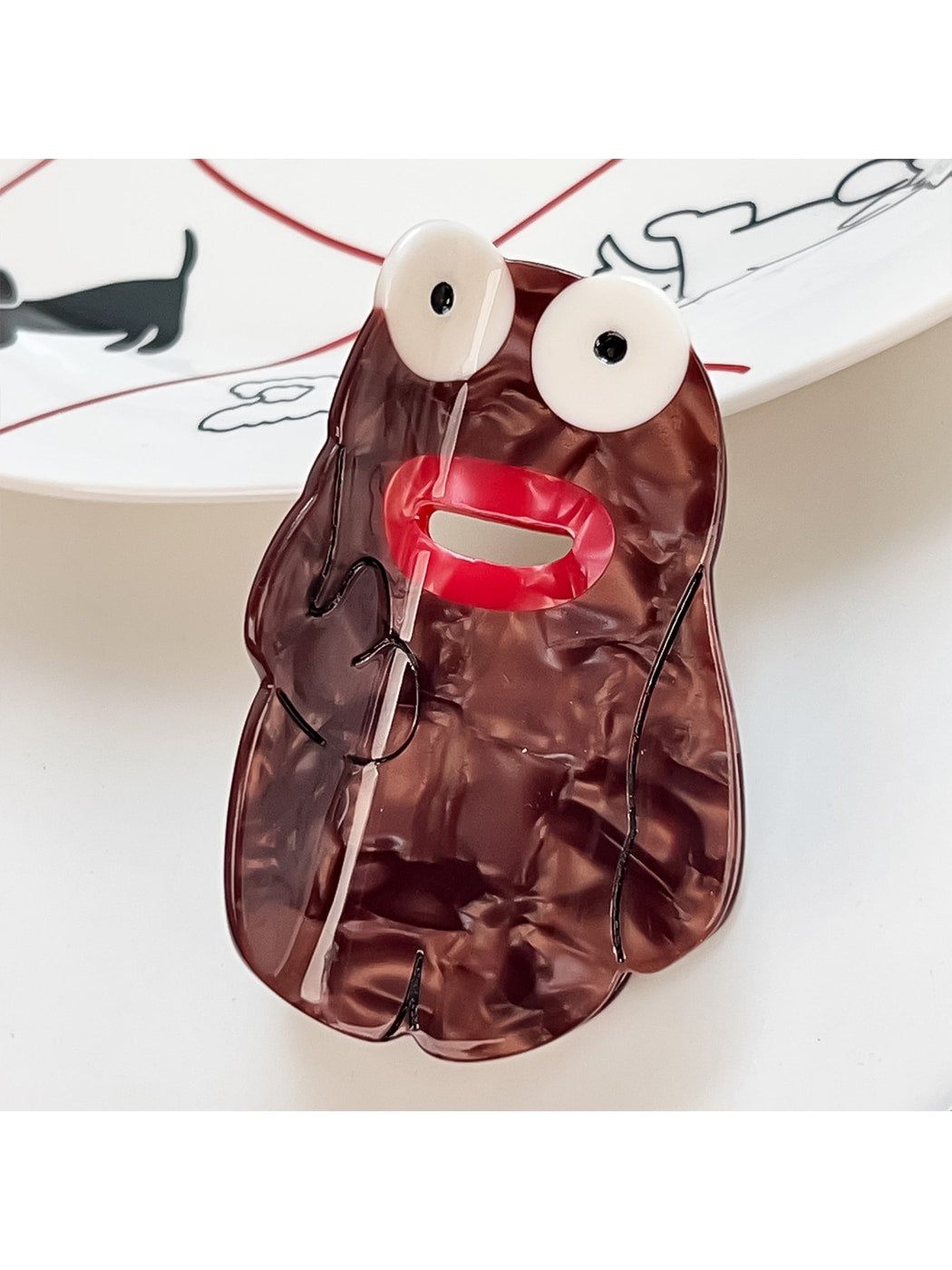 Beau - Novelty Motif Acetate Fiber Claw Clip