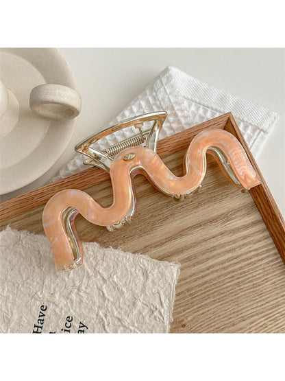 Beau - Acetate Alloy M Shape Statement Claw Clip