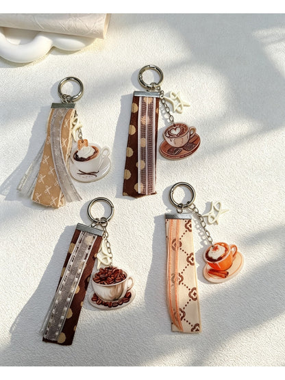 Keypus - Coffee Cup Acrylic Bag Charm Keychain