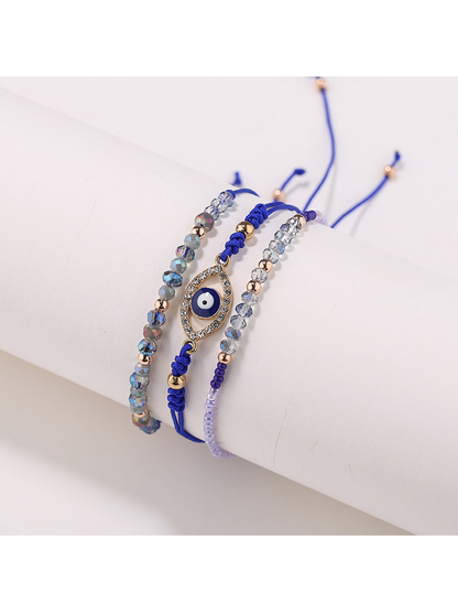 Lovra - Minimalist Stackable Eye Decorated Bracelet