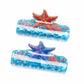 Beau - Ocean Starfish Pattern PVC Claw Clip
