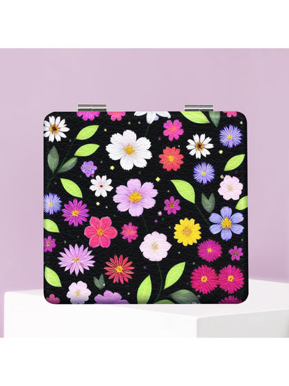 Mirroray - Exquisite Flower Pattern Makeup Mirror