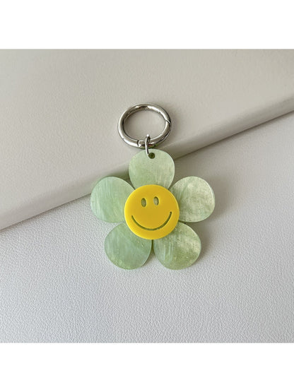 Keypus - Smiley Flower Keychain Charm