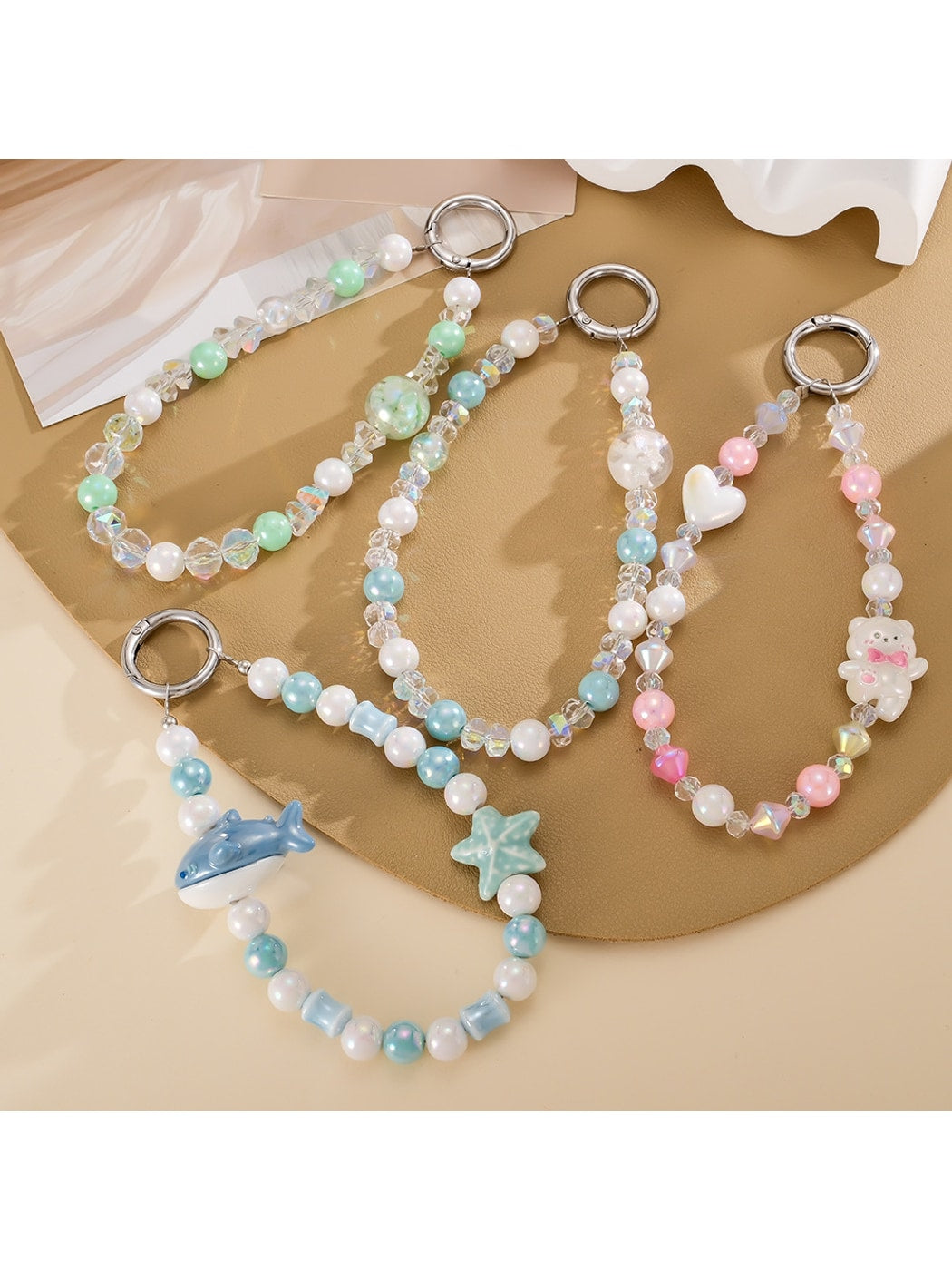 Keypus - Acrylic Beaded Cute Motif Phone Charm