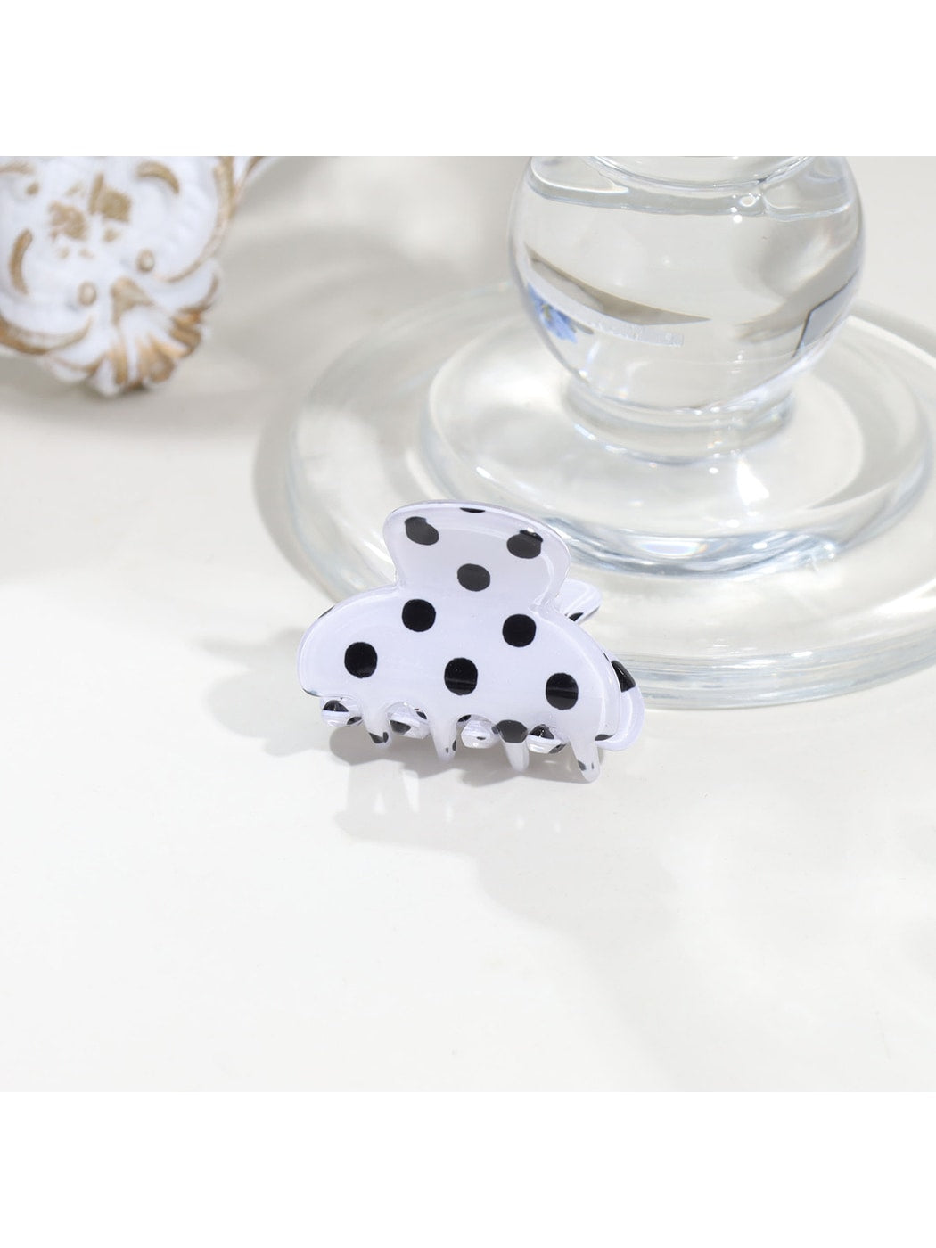 Beau - Modern Minimalist Polka Dot Acrylic Claw Clip
