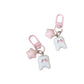 Keypus - Cute Tooth and Star Bag Charm Keychain