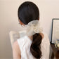 Gifty - Polyester Mesh Plaid Gathered Scrunchie