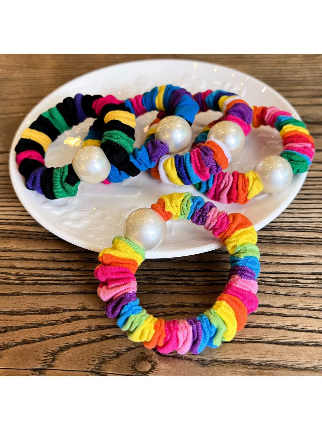 Gifty - Cute Colorful Patchwork Hair Tie
