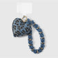 Keypus - Y2K Heart Chain Detail Polyester Keychain