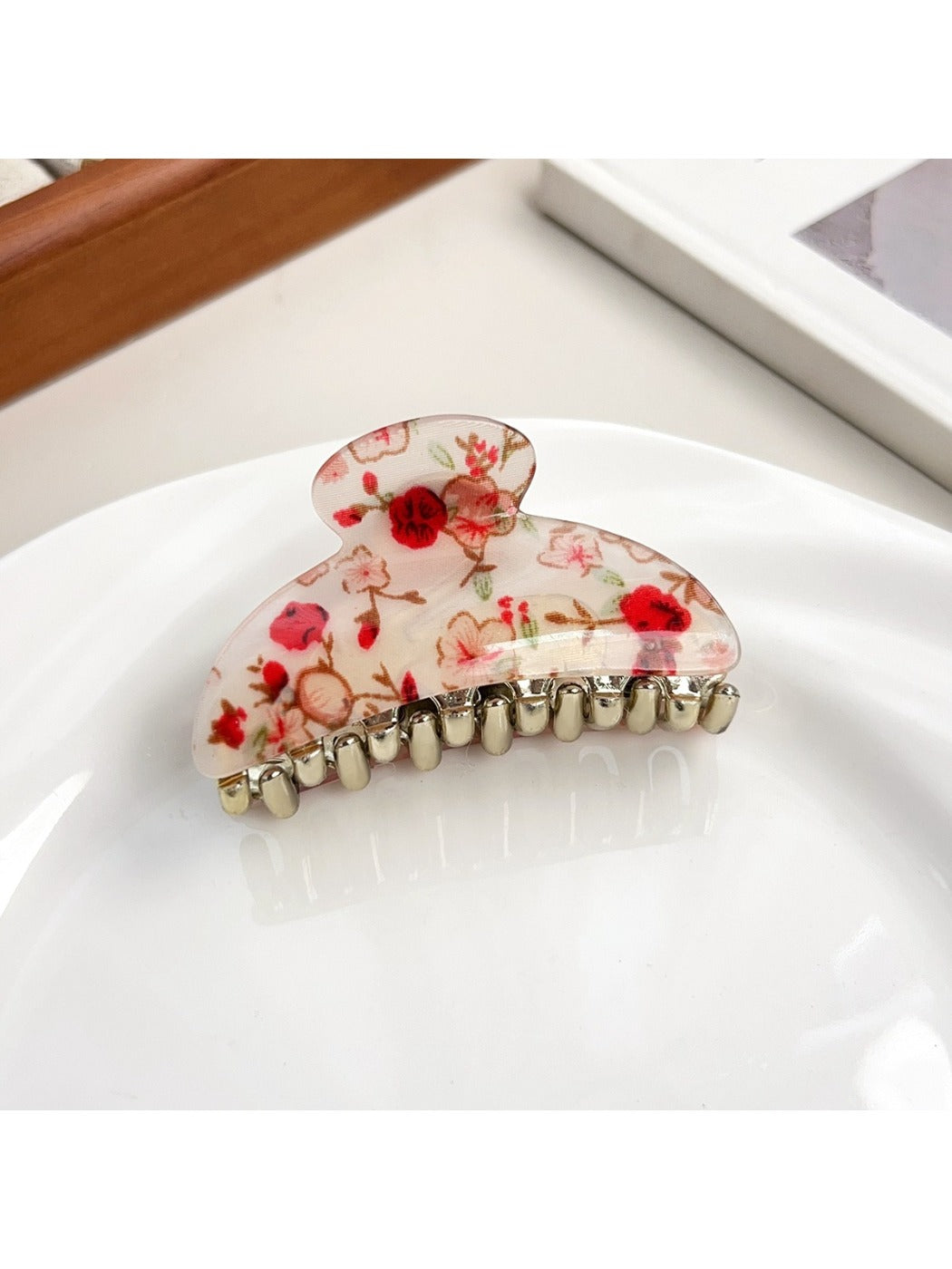 Beau - Spring Summer Floral Hair Claw Clip
