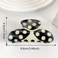 Beau - Butterfly Polka Dot Print Claw Clip