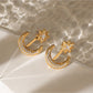 Earedge - Minimalist Star And Moon Earrings