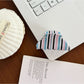 Beau - Sweet Style Striped Plastic Hair Claw Clip