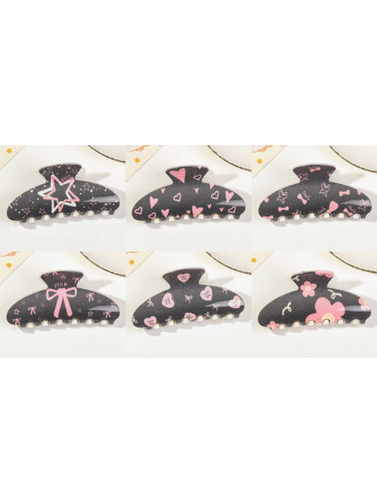 Beau - Black Square Tooth Claw Clip