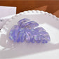 Beau - Leaf Shaped Hair Clip Large Acetate Hair Claw