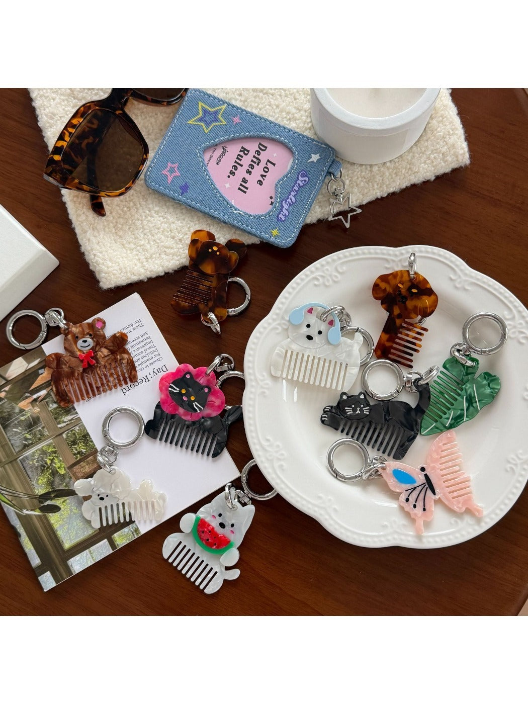 Keypus - Animal Shape Comb Bag Charm Keychain