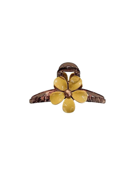 Beau - Flower Petal PVC Alloy Decorative Claw Clip