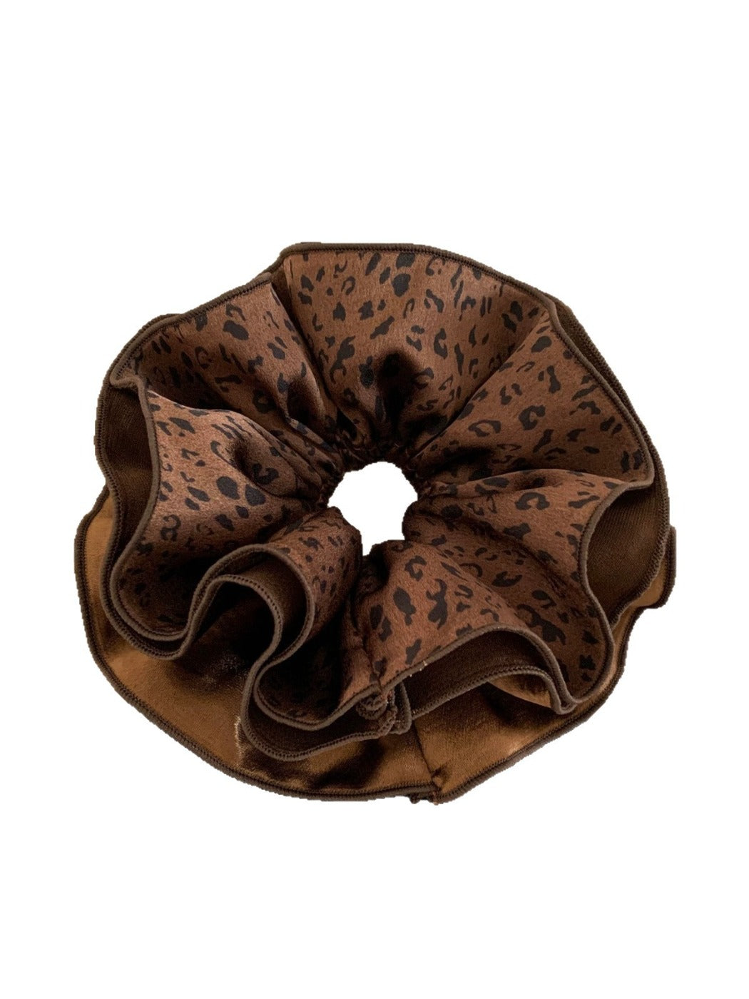 Gifty - Fall Winter Leopard Print Hair Scrunchie