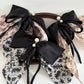 Beau Ink Wash Bow Ribbon Claw Clip displayed on a white background