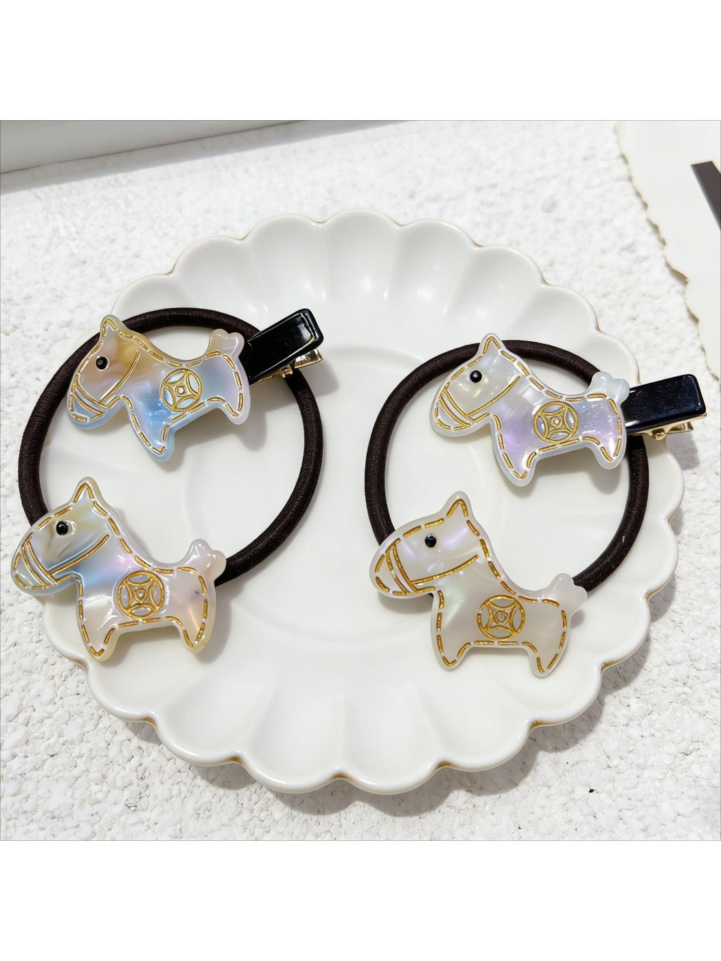 Gifty - Cute Cartoon Pony Hair Ties