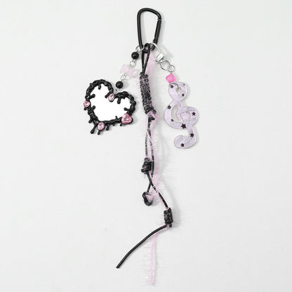 Keypus - Y2K Star Music Note Charm Keychain