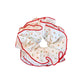 Gifty - Floral Print Ruffled Polyester Scrunchie