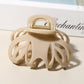 Beau - Glossy Openwork Leopard Pattern Claw Clip