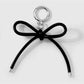 Keypus - Leopard Pattern Bow Faux Leather Bag Charm Keychain