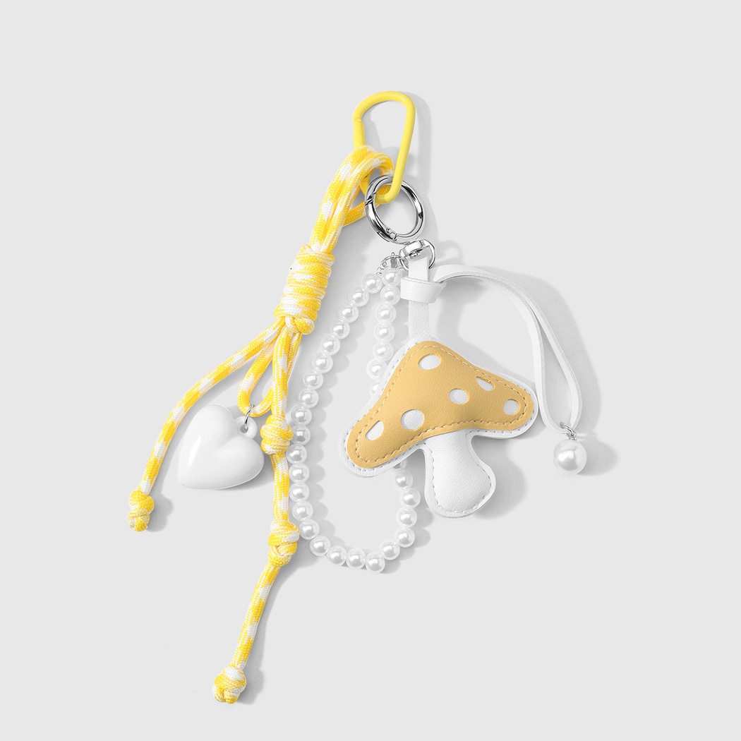 Keypus - Fresh Decorative Mushroom Heart Keychain