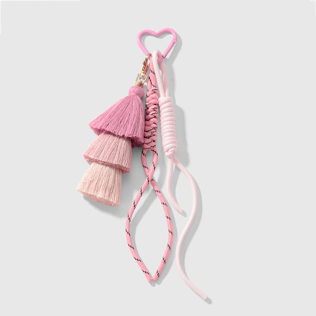 Keypus - Ethnic Style Layered Tassel Woven Cord Keychain