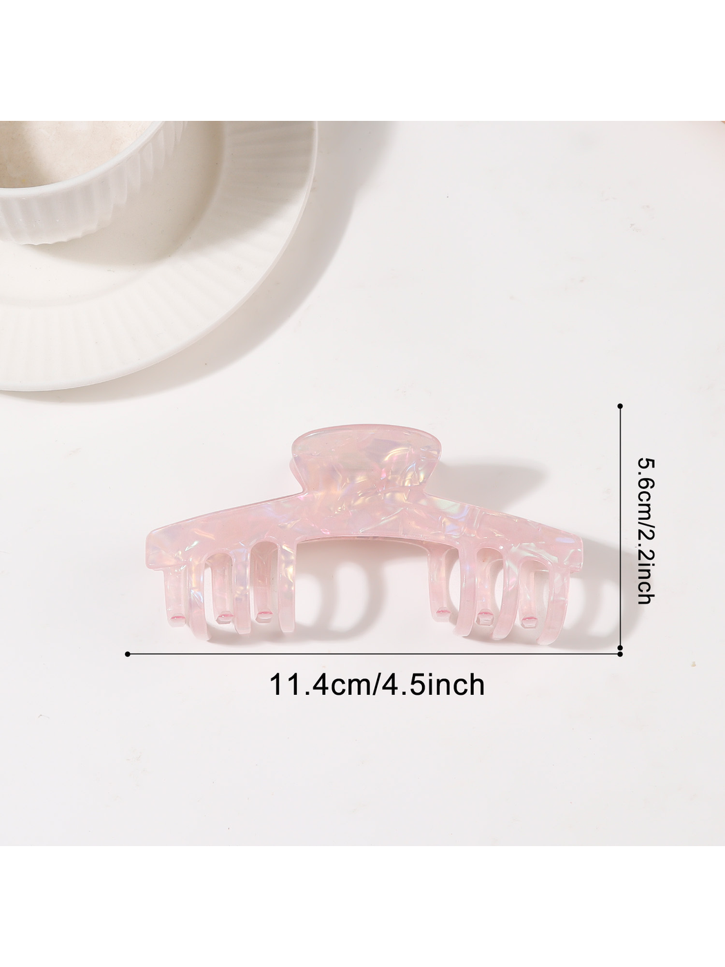 Beau - Wide Butterfly Shape PVC Hair Claw Clip