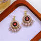 Earedge - Retro Colorblock Hoop Earrings