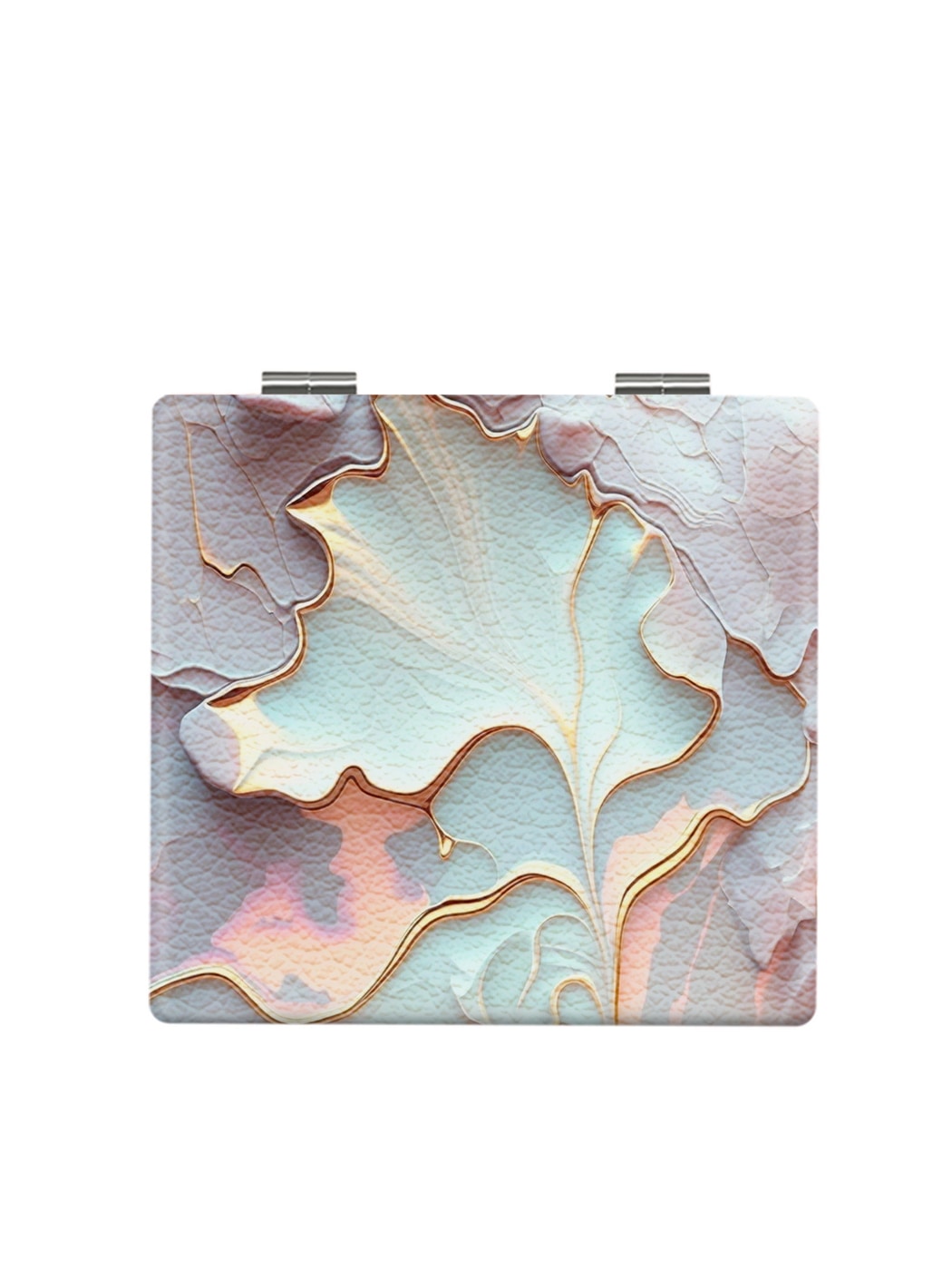 Mirroray - Abstract Pattern PU Folding Makeup Mirror
