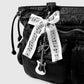 Keypus - Black and White Bow Music Charm Keychain