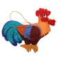Feltery - Cute Colorful Rooster Bag Charm Keychain