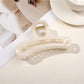Beau - Glossy Marbled Pattern Hair Claw Clip