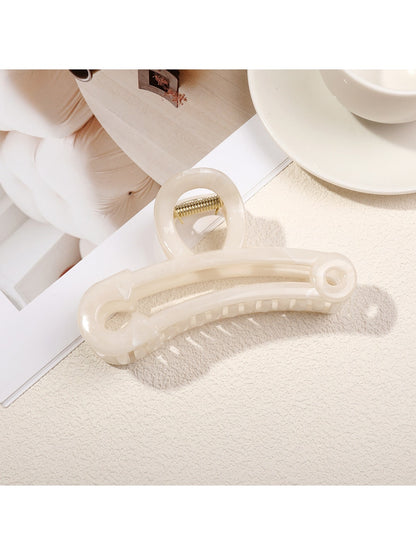 Beau - Glossy Marbled Pattern Hair Claw Clip