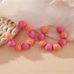 Earedge vintage raffia earrings with gold-tone hooks close-up detail