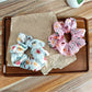 Gifty - Floral Chiffon Look Elastic Ponytail Scrunchie