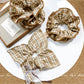 Gifty - Khaki Plaid Hair Ring