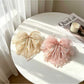 Beau - Floral Bow Ruffle Fabric Surface Claw Clip