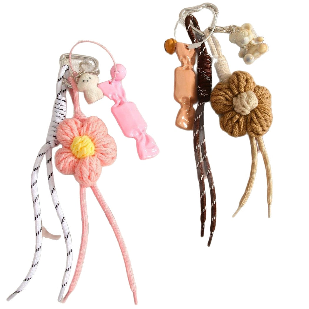 Keypus - Petal Detail Dog Key Ring Bag Charm