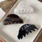 Beau - Vintage Half Moon Hair Claw Clip
