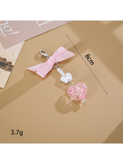 Keypus - Sweet Bow Charm Bag Hanging Decorative Keychain