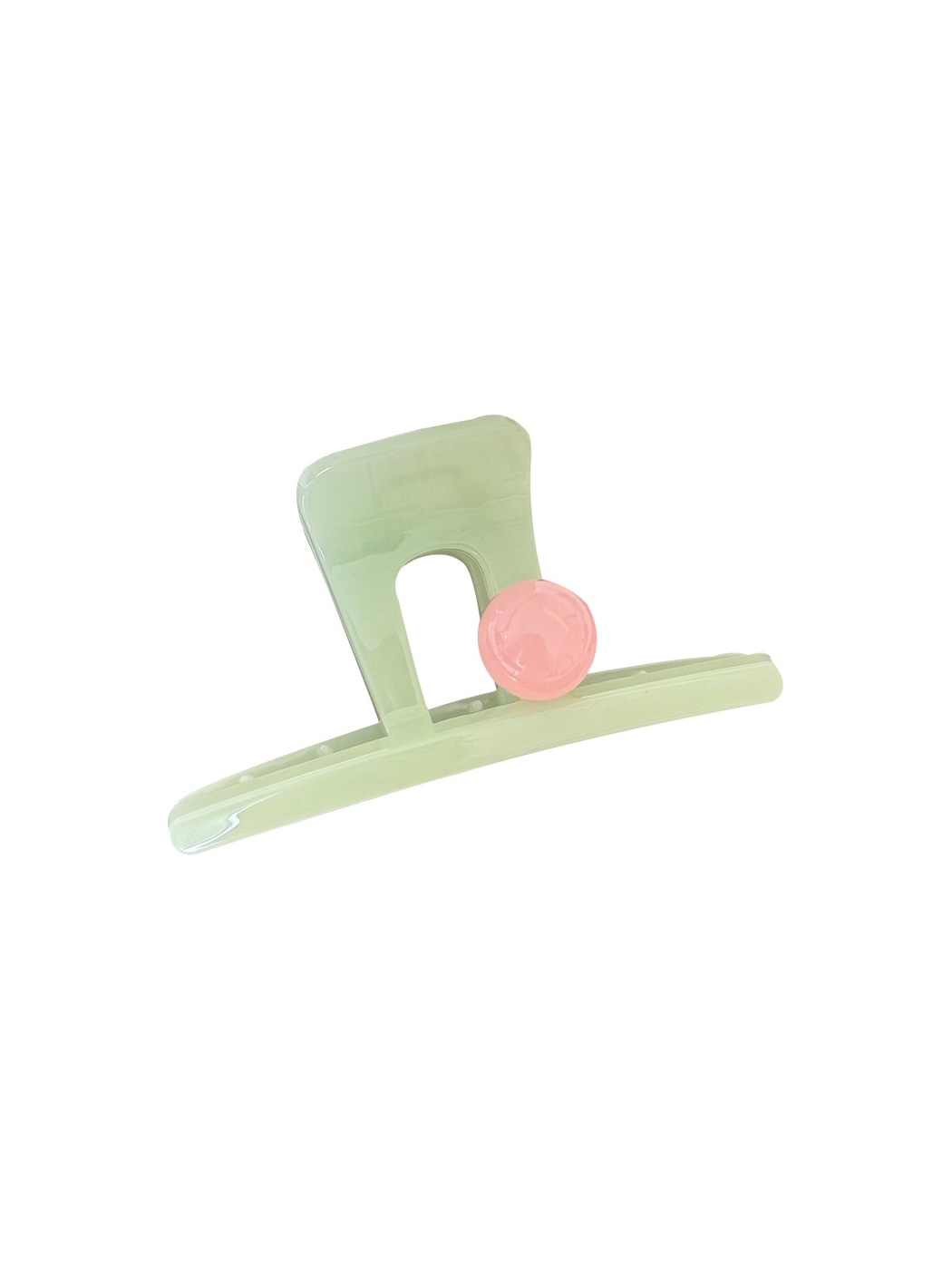 Beau - Alloy Acrylic Minimal Barrette Style Hair Clip
