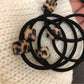Gifty - Leopard Print Square Hair Ties