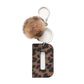 Keypus - Leopard Print Oil-Edged Letter Keychain