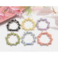 Gifty - 3 Pack Wrapped Flower Spiral Scrunchies