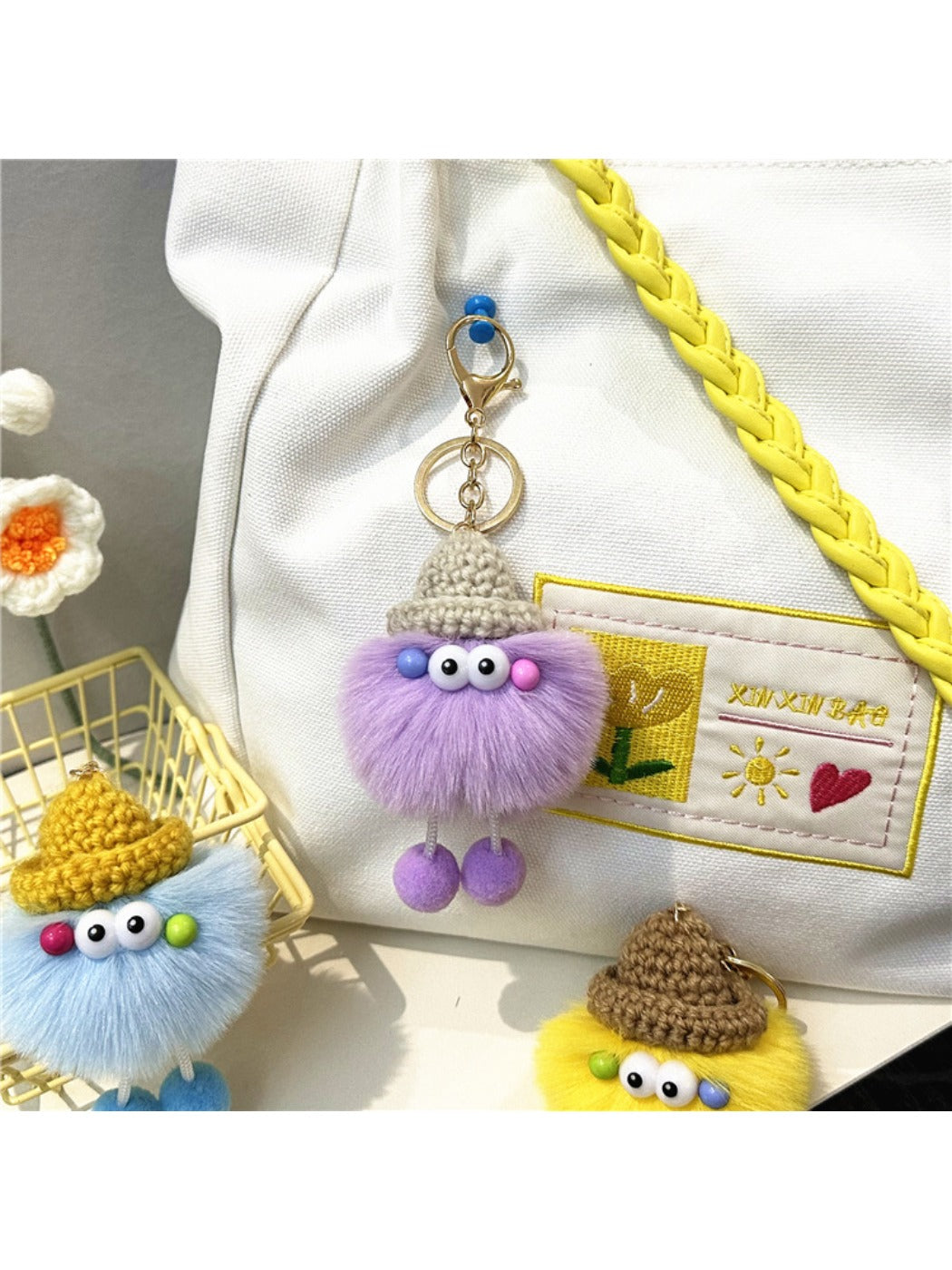 Keypus - Cute Quirky Soot Sprite Keychain