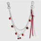 Keypus - Y2K Silver Chain Chili Charm Keychain